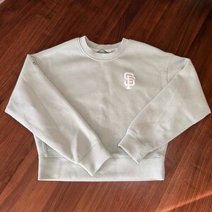 Levelwear Sage Green SF Giants Luxe Signature Tri-Blend Pullover